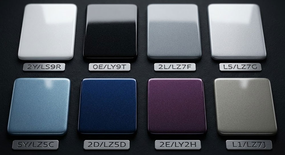 Официальная палитра цветов Audi Q4 e-tron Официальная палитра цветов Audi Q4 e-tron